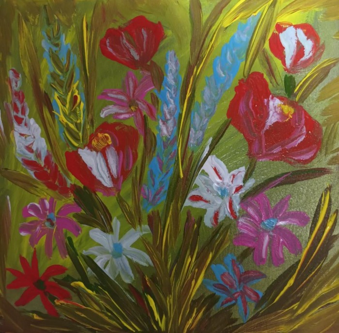 Pictura Camp Cu Flori 3