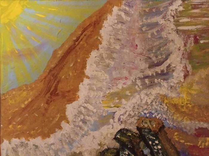Pictura Peisaj Abstract Marin