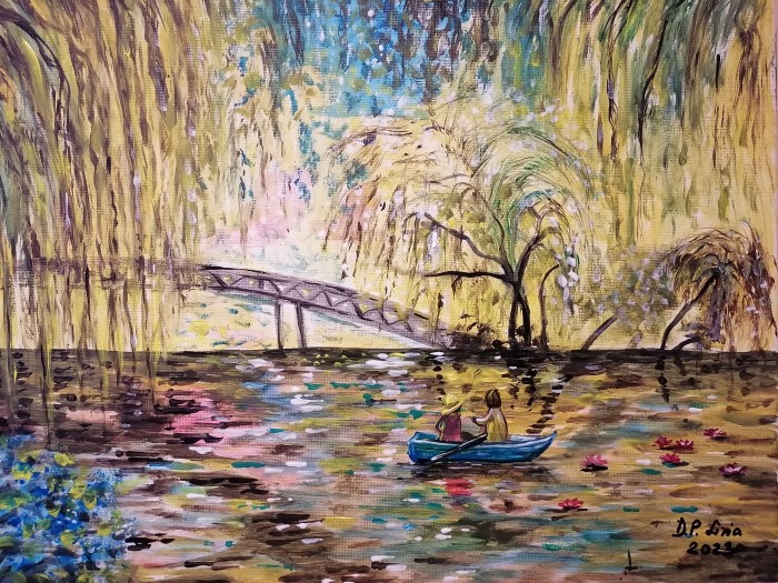 Pictura Printre Salcii