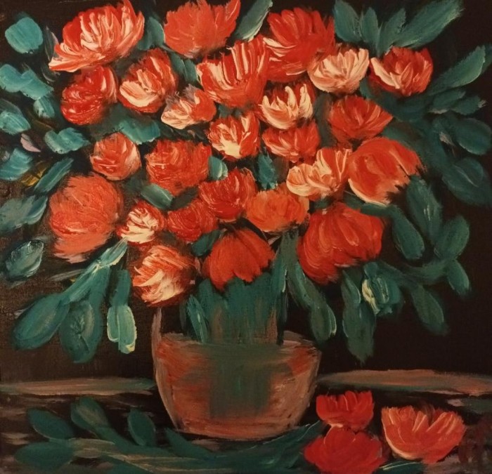 Pictura Flori Rosii