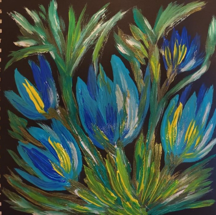 Pictura Blue Tulips