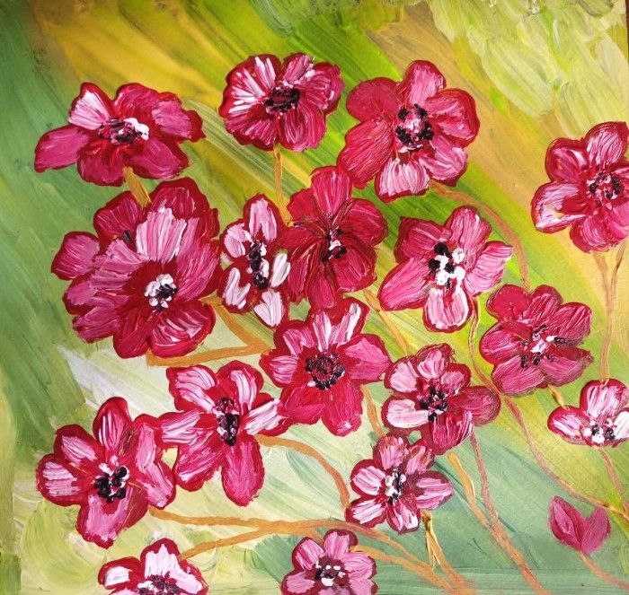 Pictura Flori Roz