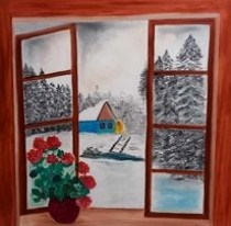 Pictura Iarna Din Fereastra