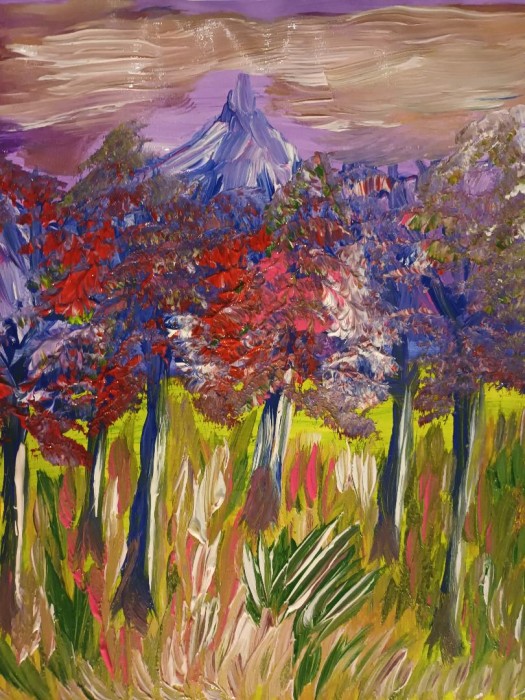 Pictura Padure Mov 2