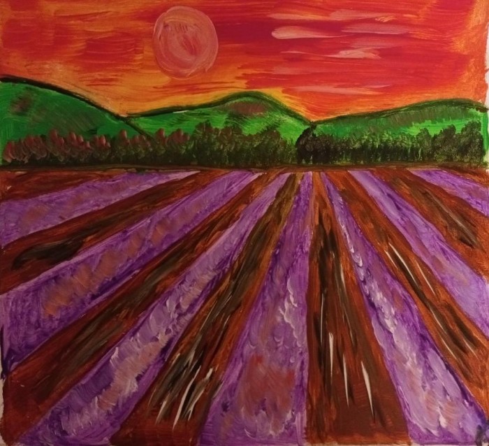 Pictura Lan De Lavanda