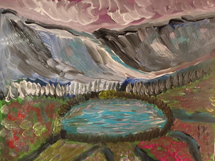 Pictura Peisaj De Munte 9