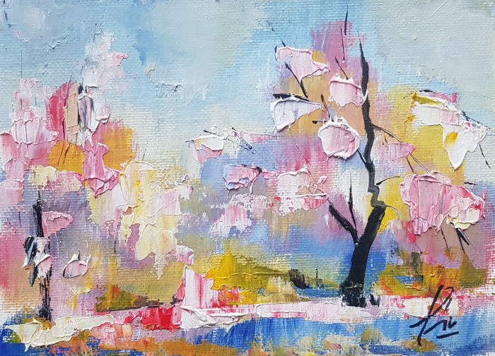 Pictura Primavara ...Roz