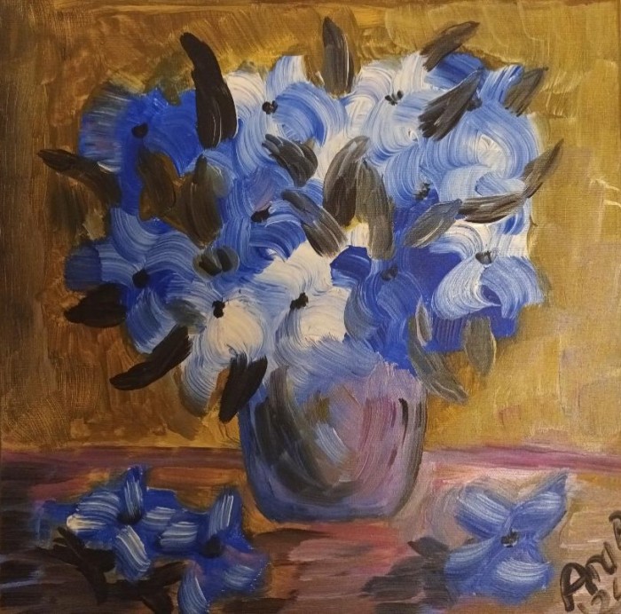 Pictura Blue Flowers 3