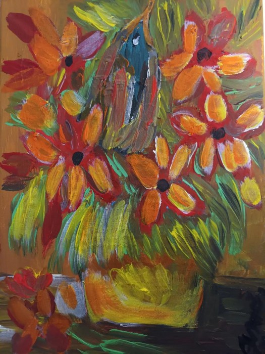 Pictura Flori Si Pasari 4