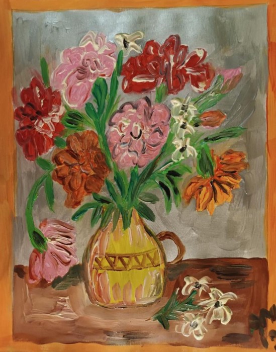 Pictura Cana Cu Flori