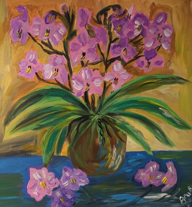 Pictura Orhidee Roz 3