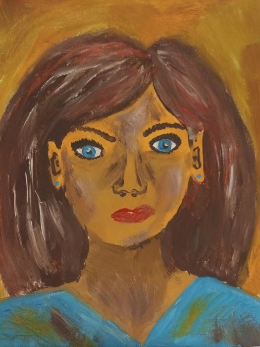 Pictura Girl With Blue Eyes
