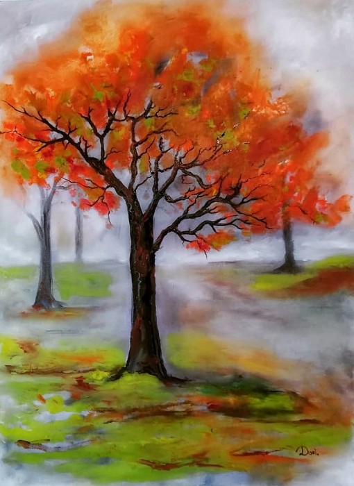 Pictura Copac Portocaliu