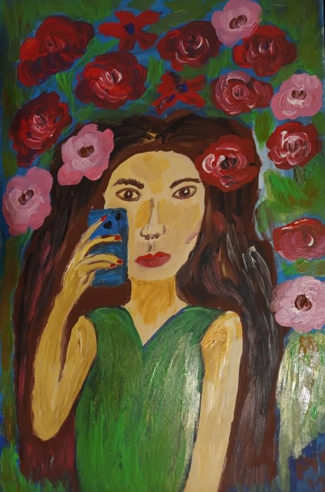 Pictura Fata Cu Telefonul Mobil 2