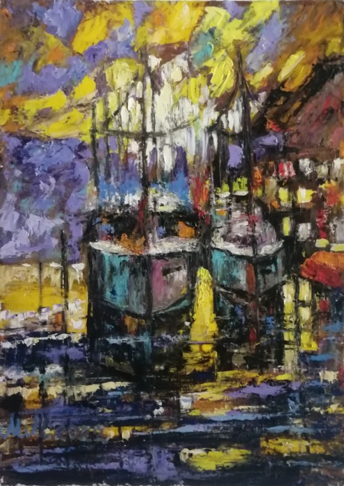 Pictura ,, Bărci ''