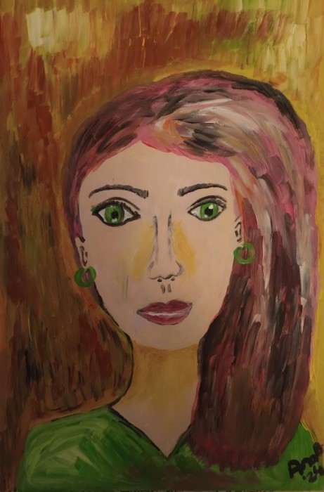 Pictura Girl With Pink Hair