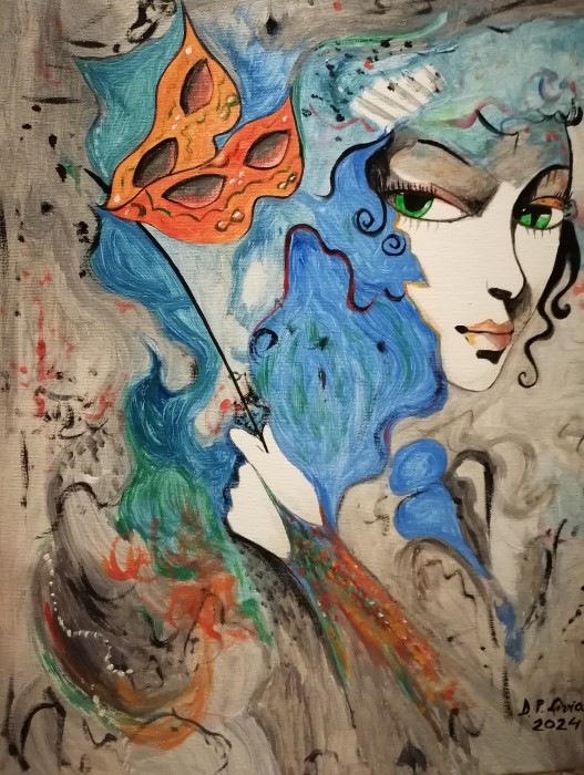 Pictura Femeia Cu 2 Masti