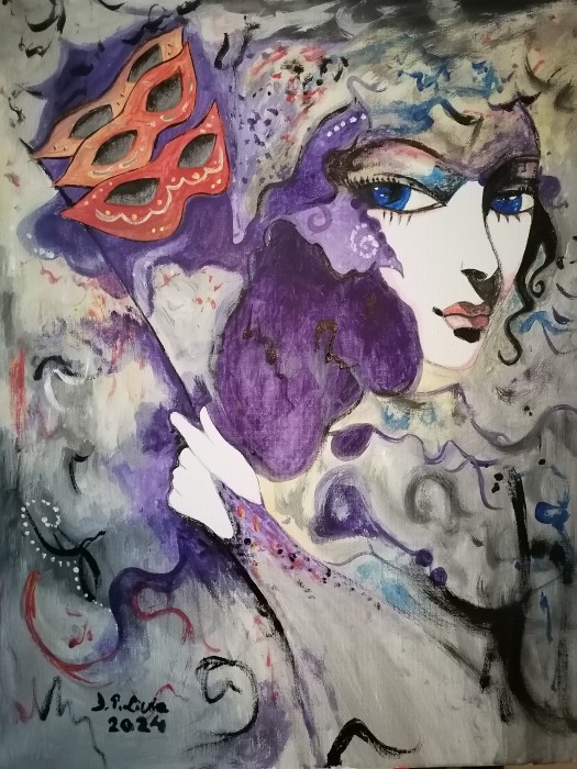 Pictura Femeia Cu Masti