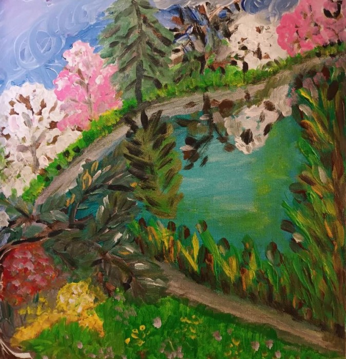Pictura Parcul Inflorit