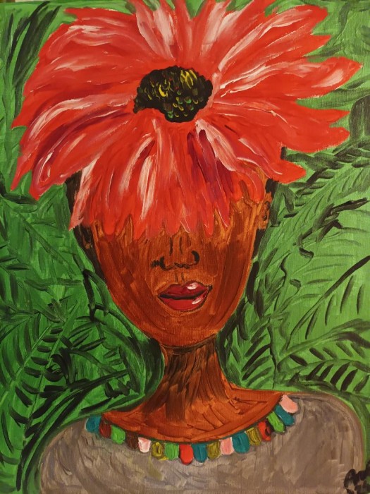 Pictura Floare Rosie 4
