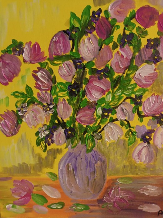 Pictura Vaza Cu Magnolii