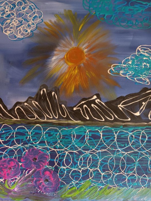 Pictura Soare Abstract