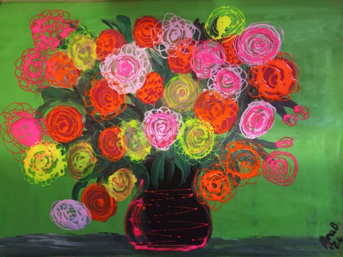 Pictura Neon Flowers