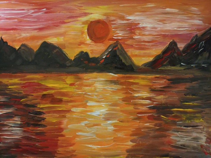 Pictura Apus Abstract
