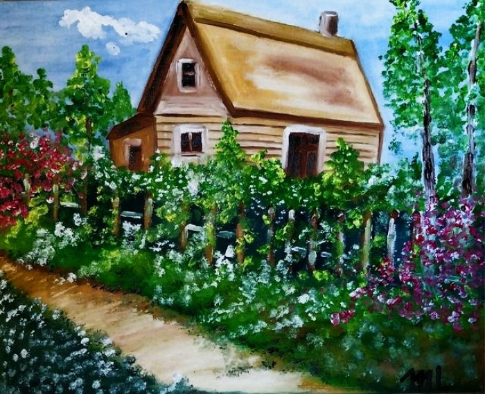 Pictura Gradina Cu Flori