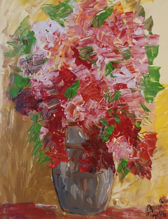 Pictura Flori Rosii 3