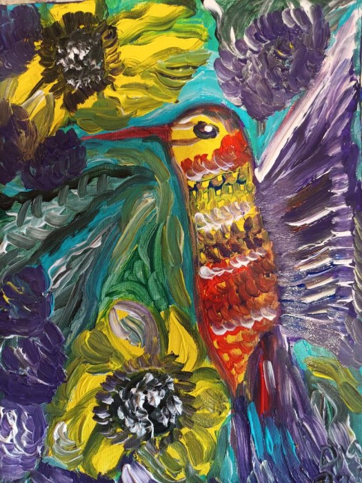 Pictura Pasarea Colibri