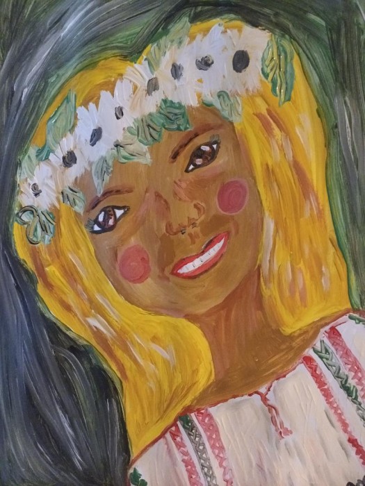 Pictura Portret De Femeie Din Romania