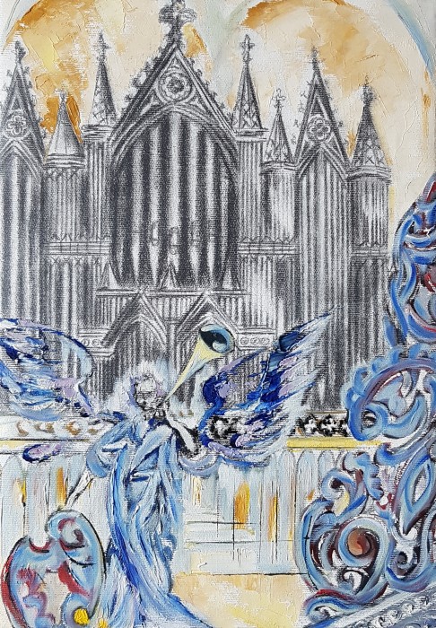 Pictura Îngerul Albastru