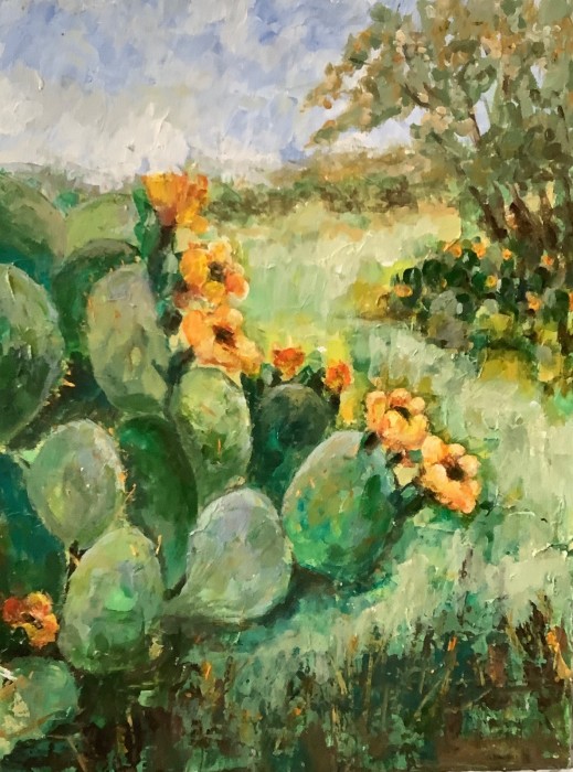 Pictura Peisaj Cu Cactusi