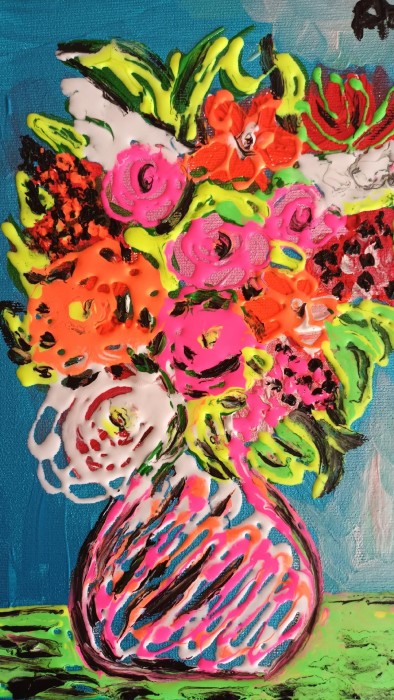Pictura Flori Neon 3