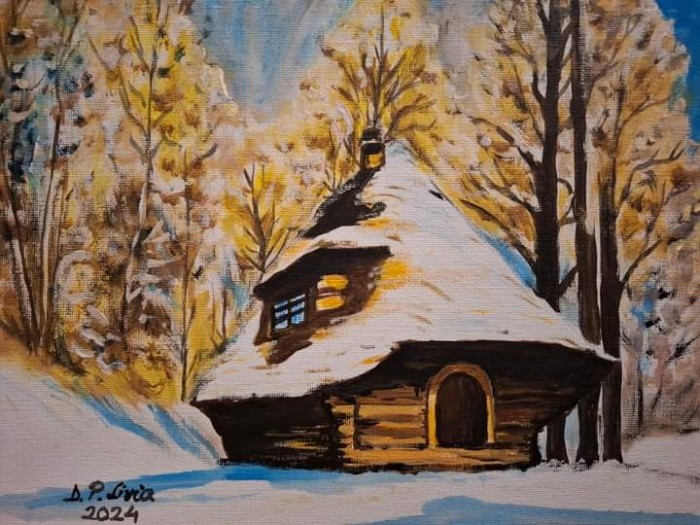 Pictura Cabana De La Munte