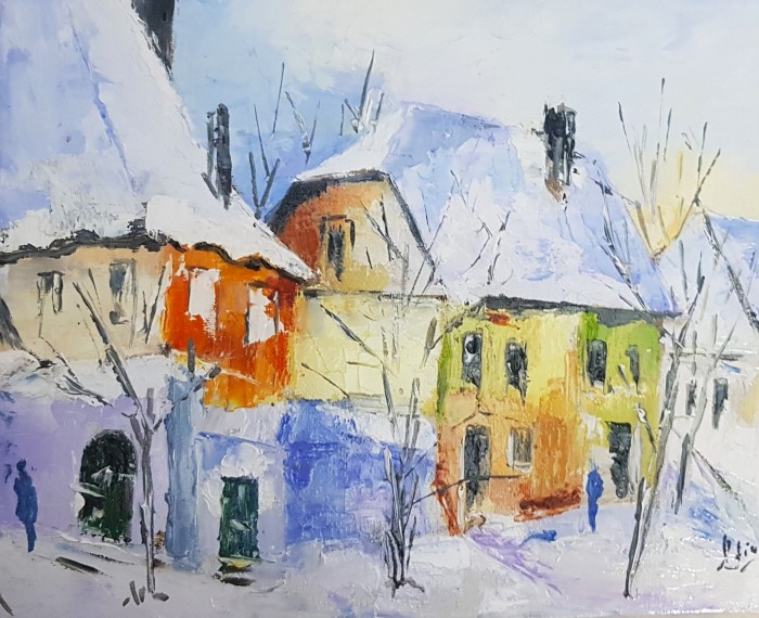 Pictura Iarna Pe Strada Mea