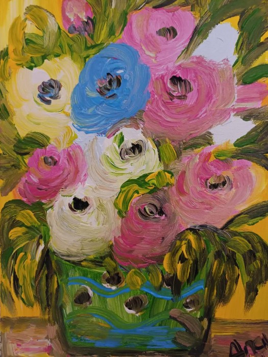 Pictura Un Trandafir Albastru