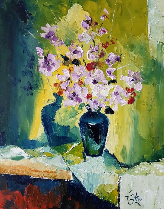 Pictura Flori În Lumina Serii