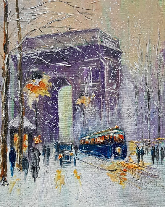 Pictura Iarna Pe Champs-Élysées