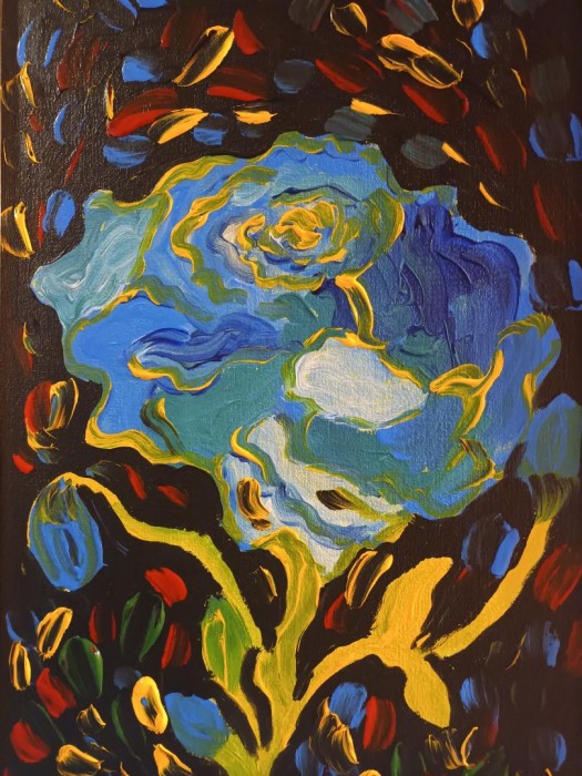 Pictura Trandafir Albastru