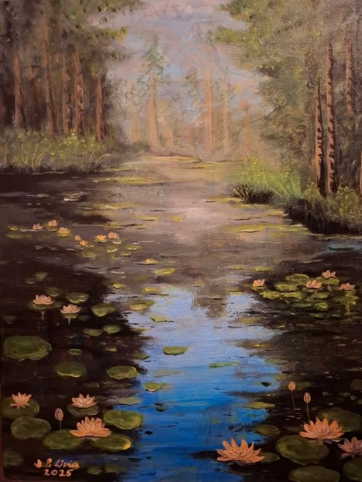 Pictura Padurea Cu Nuferi