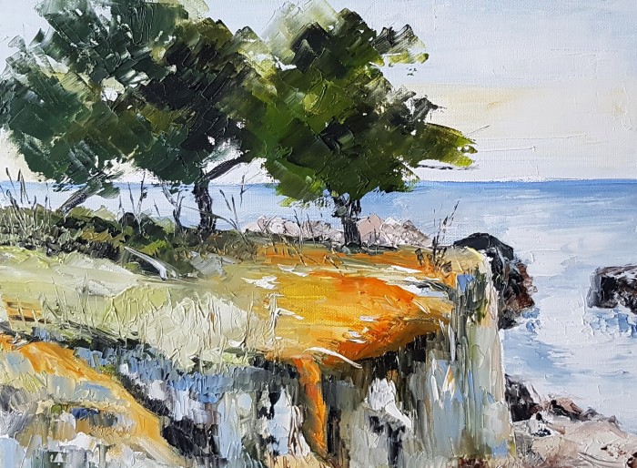 Pictura Toamnă Pe Faleza Mării