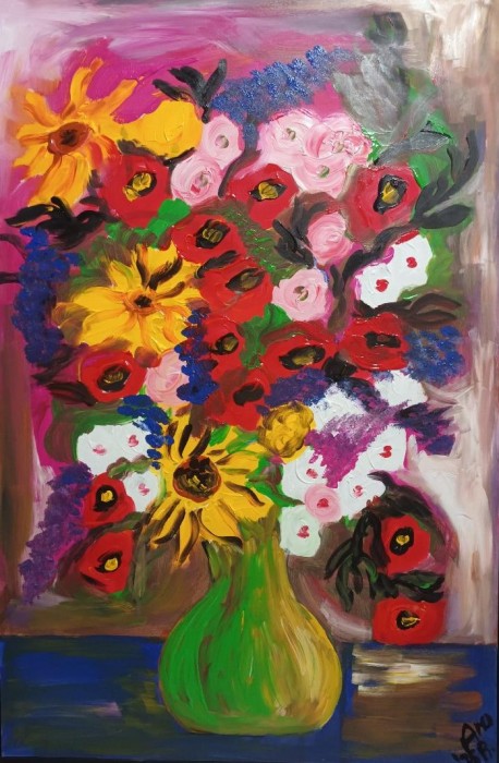 Pictura Vas Cu Flori 4