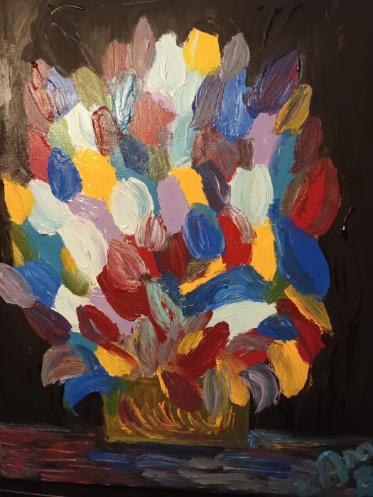 Pictura Cos Cu Lalele