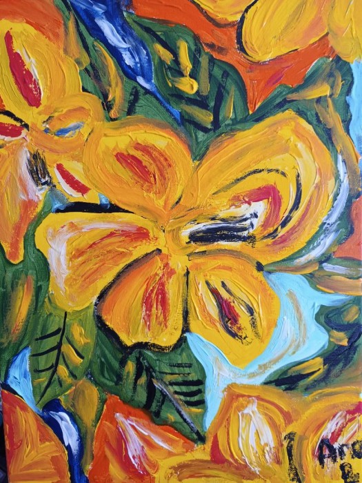 Pictura Flori Galbene 3