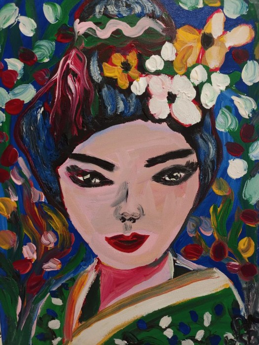 Pictura Portret De Geisha