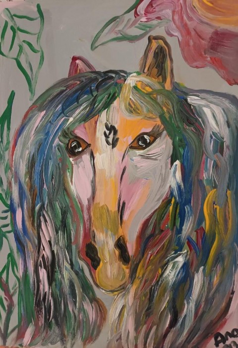 Pictura Calut Colorat