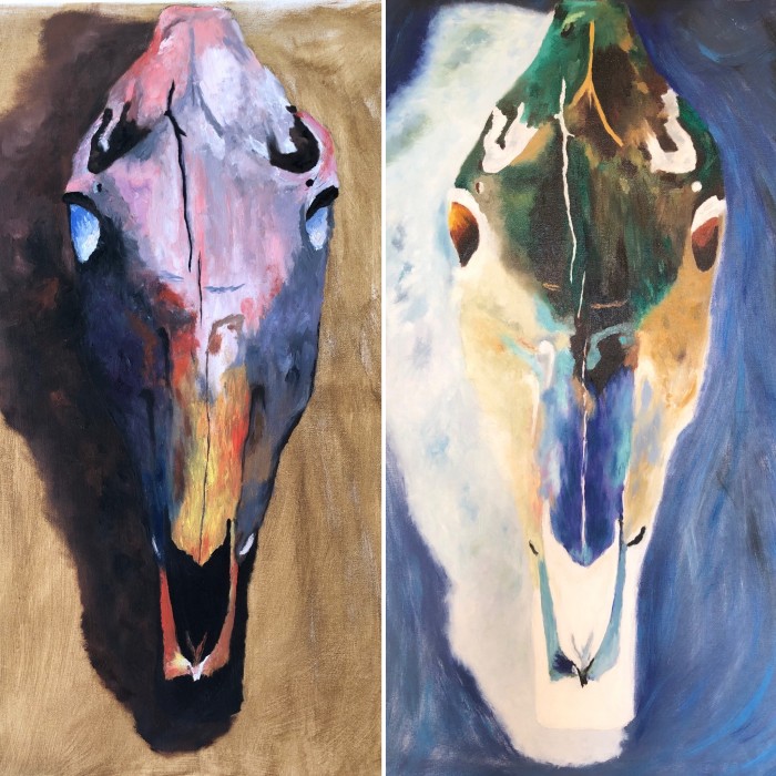 Pictura Pozitiv / Negativ - Diptic Abstract