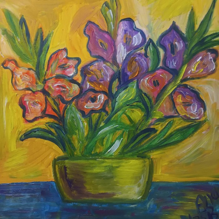 Pictura Vas Cu Gladiole